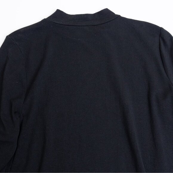 Eileen Fisher Mock Neck Long Sleeve Tunic Black Top Small Petite Lyocell - Picture 8 of 11